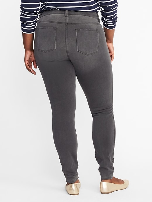 Image number 2 showing, High-Waisted Secret-Slim Pockets + Waistband Plus-Size Rockstar 24/7 Super Skinny Jeans