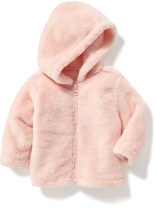 View large product image 1 of 1. Plush Micro Performance Fleece Hooded Jacket for Baby