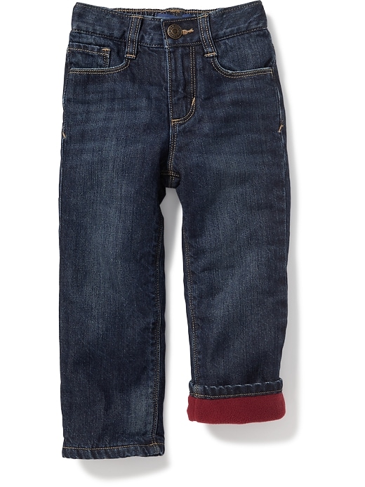 View large product image 1 of 1. Micro-Fleece-Lined Jeans for Toddler Boys