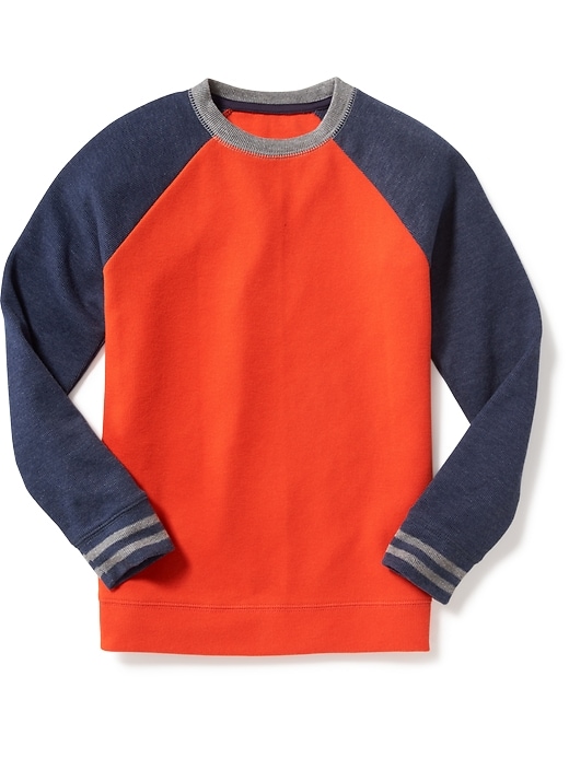 View large product image 1 of 1. French-Rib Color-Block Sweater for Boys
