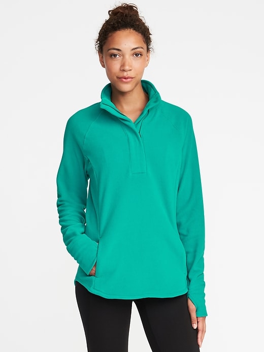 View large product image 1 of 1. Go-Warm Performance Fleece 1/4-Zip Pullover for Women