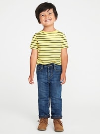 View large product image 3 of 3. Micro-Fleece-Lined Jeans for Toddler Boys