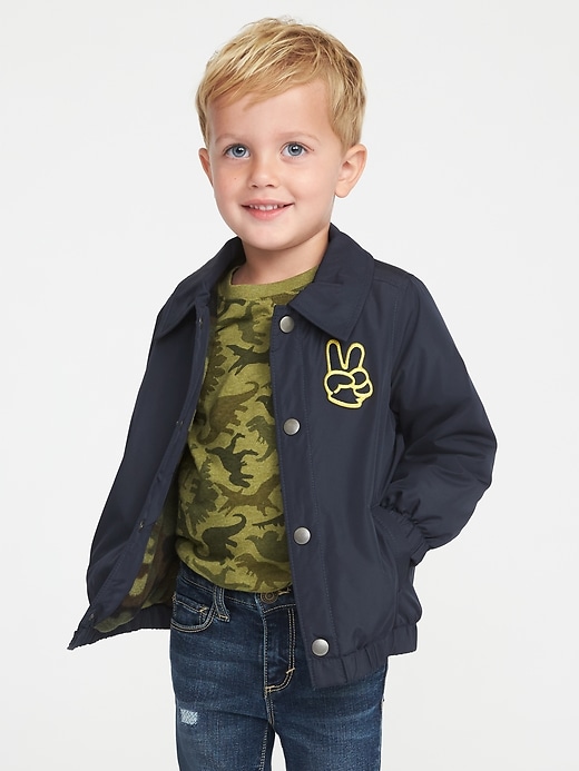 View large product image 1 of 4. Micro-Fleece-Lined Jacket for Toddler Boys