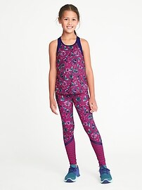 View large product image 3 of 3. 2-in-1 Printed Performance Tank for Girls