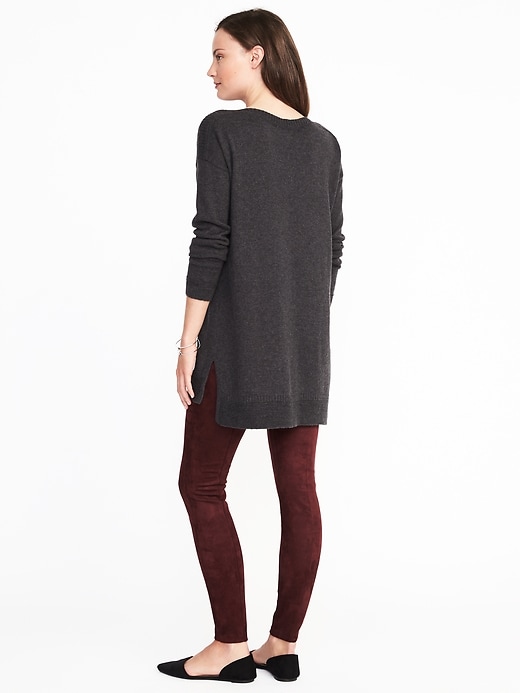 Image number 2 showing, Boat-Neck Tunic Sweater for Women