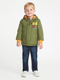 View large product image 3 of 4. Embroidered-Patch Jacket for Toddler Boys