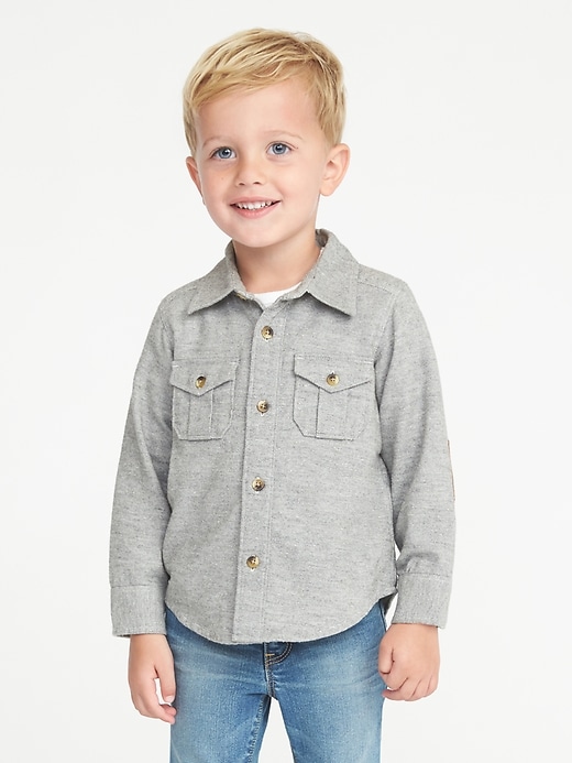 View large product image 1 of 4. Elbow-Patch Shirt for Toddler Boys