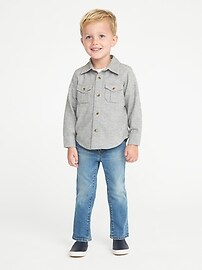 View large product image 3 of 4. Elbow-Patch Shirt for Toddler Boys