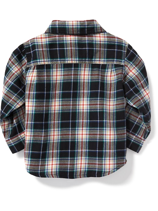 View large product image 2 of 2. Plaid Double-Pocket Shirt for Baby