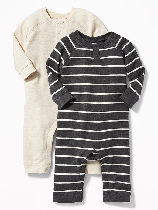 View large product image 1 of 1. Henley One-Piece 2-Pack for Baby