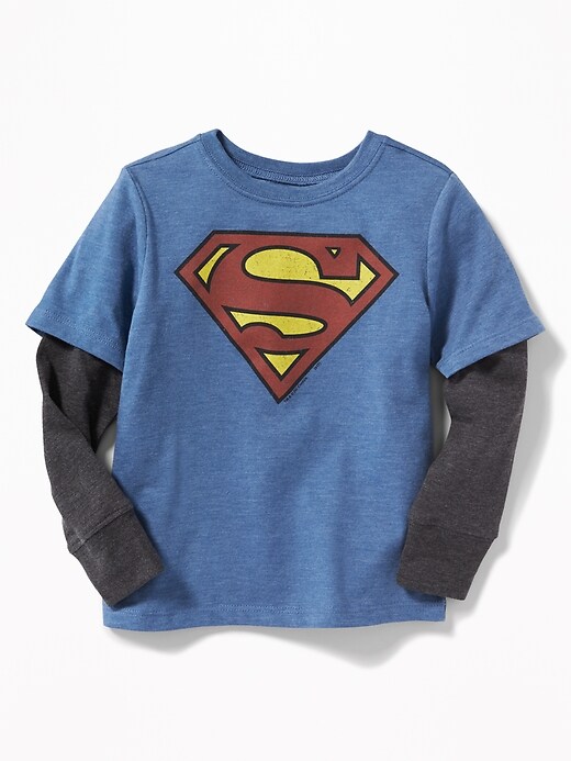 View large product image 1 of 2. DC Comics&#153 Superman 2-in-1 Tee for Toddler Boys