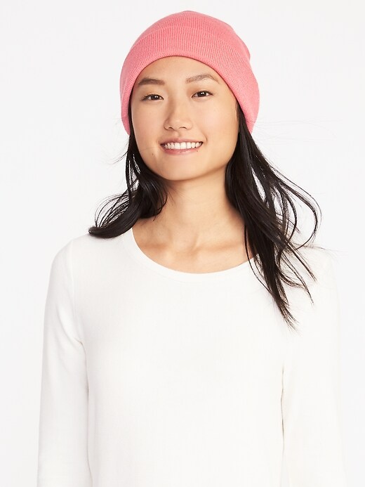 View large product image 1 of 2. Sweater-Knit Beanie for Women