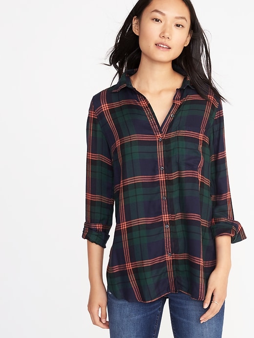 Image number 1 showing, Relaxed Soft-Washed Classic Shirt for Women