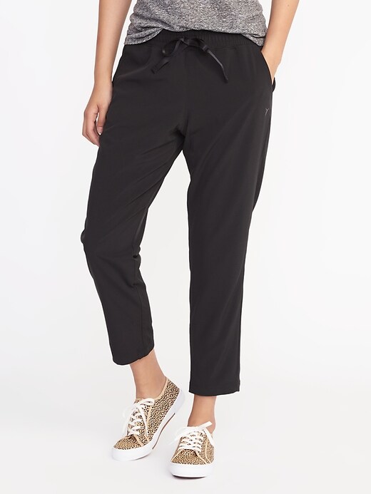 View large product image 1 of 2. Mid-Rise Semi-Fitted All-Day Pants for Women