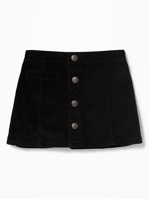 View large product image 1 of 2. Button-Front Corduroy Skirt for Toddler Girls