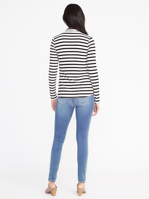 Image number 2 showing, Semi-Fitted Mock-Neck Top for Women