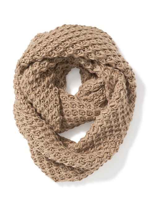 View large product image 2 of 2. Honeycomb-Knit Infinity Scarf for Women