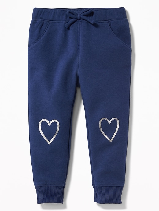 View large product image 1 of 2. Graphic Fleece Joggers for Toddler Girls