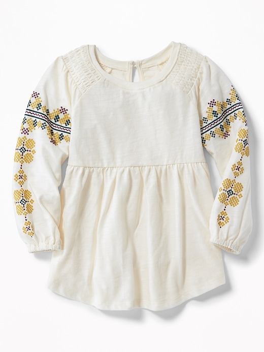 View large product image 1 of 3. Slub-Knit Fit & Flare Tunic for Toddler Girls