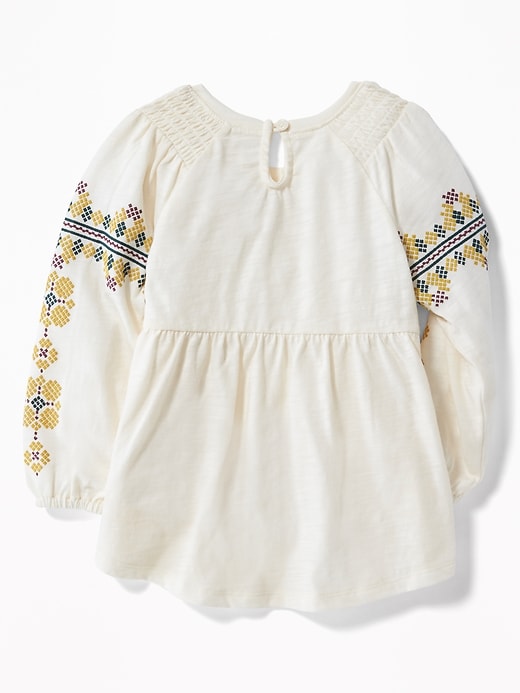 View large product image 2 of 3. Slub-Knit Fit & Flare Tunic for Toddler Girls