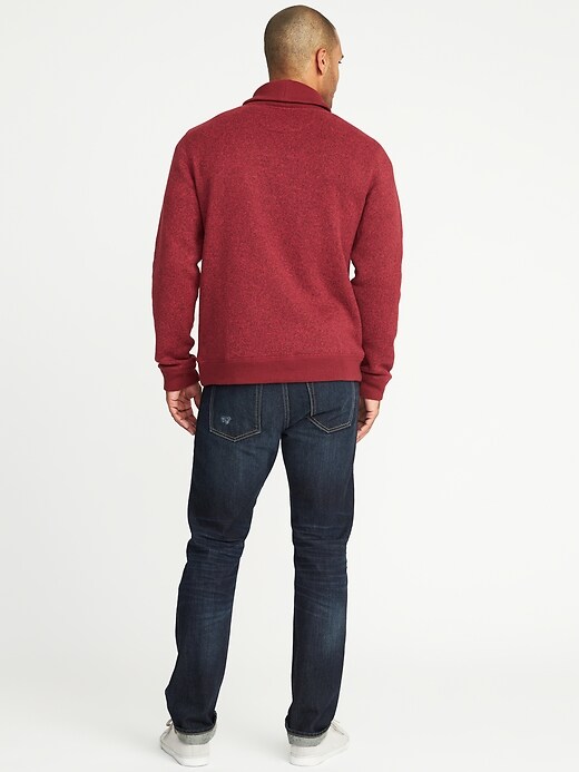 Image number 2 showing, Shawl-Collar Sweater-Fleece Pullover for Men
