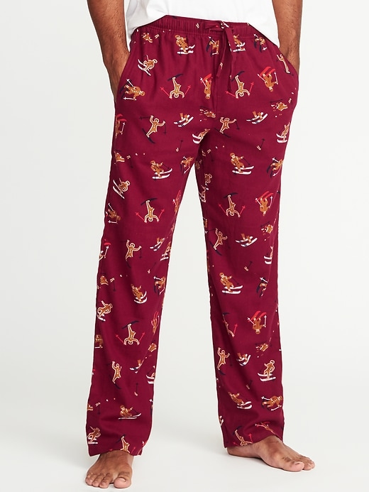 View large product image 1 of 2. Printed Flannel Sleep Pants for Men
