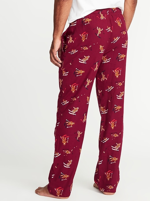 View large product image 2 of 2. Printed Flannel Sleep Pants for Men