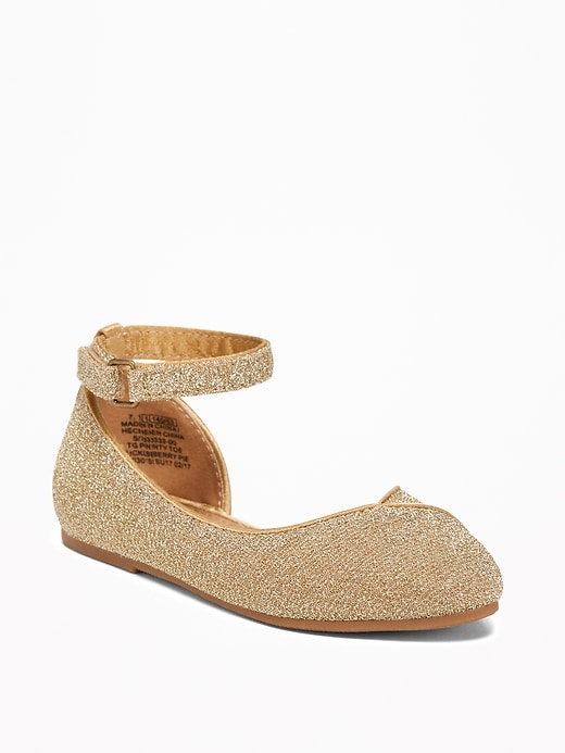 View large product image 1 of 1. Sparkle Demi D'Orsay Flats for Toddler Girls