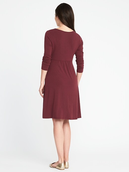 Image number 2 showing, Maternity Cross-Front Dress