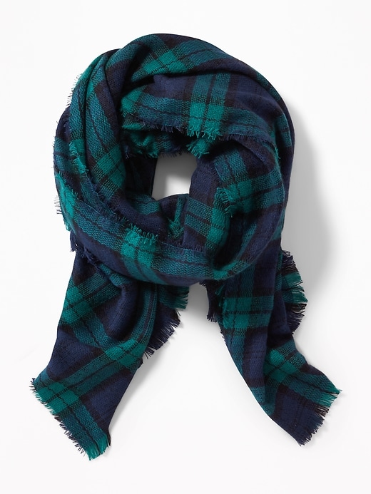 View large product image 2 of 2. Flannel Blanket Scarf for Women
