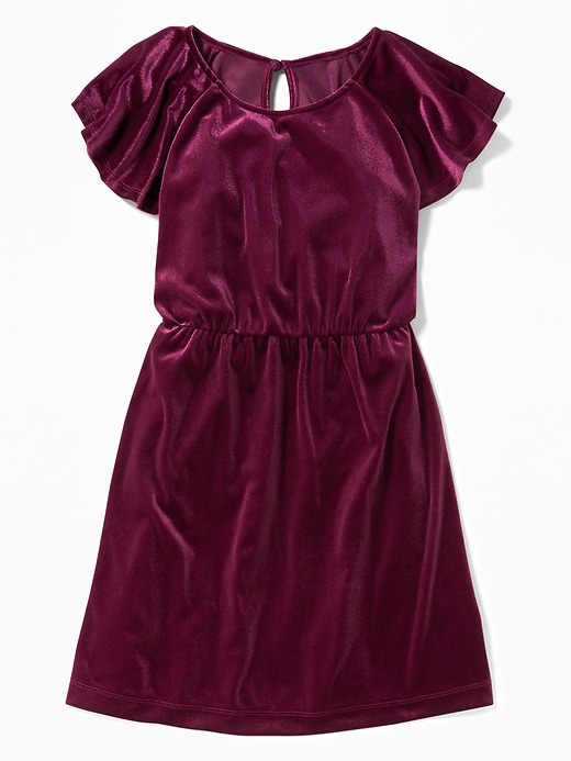 View large product image 1 of 3. Velvet Waisted Dress for Girls