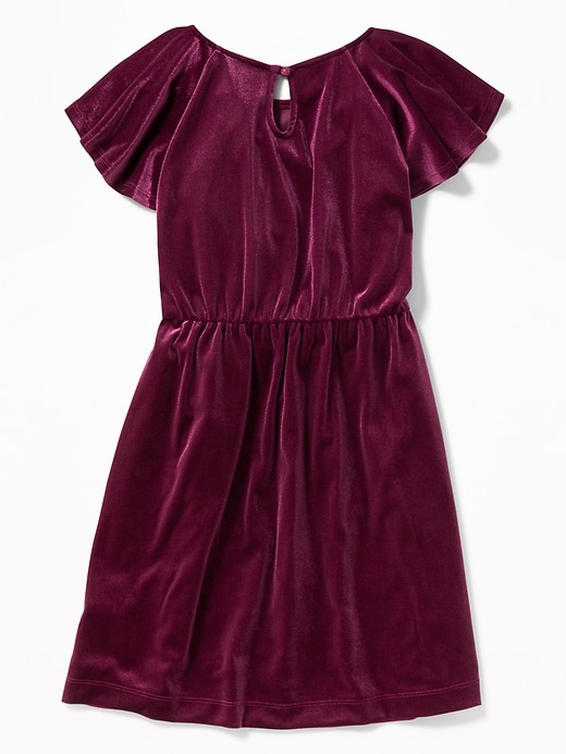 View large product image 2 of 3. Velvet Waisted Dress for Girls