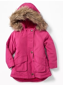 View large product image 4 of 4. Hooded Faux-Fur Parka for Toddler Girls