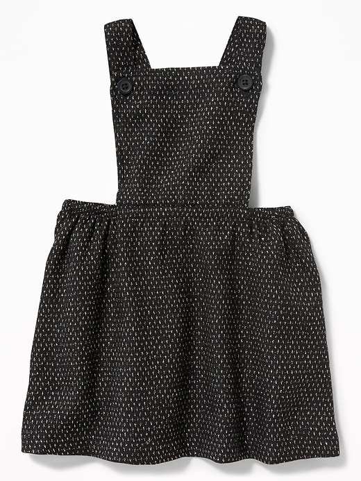 View large product image 1 of 2. Metallic-Dobby Apron Dress for Baby