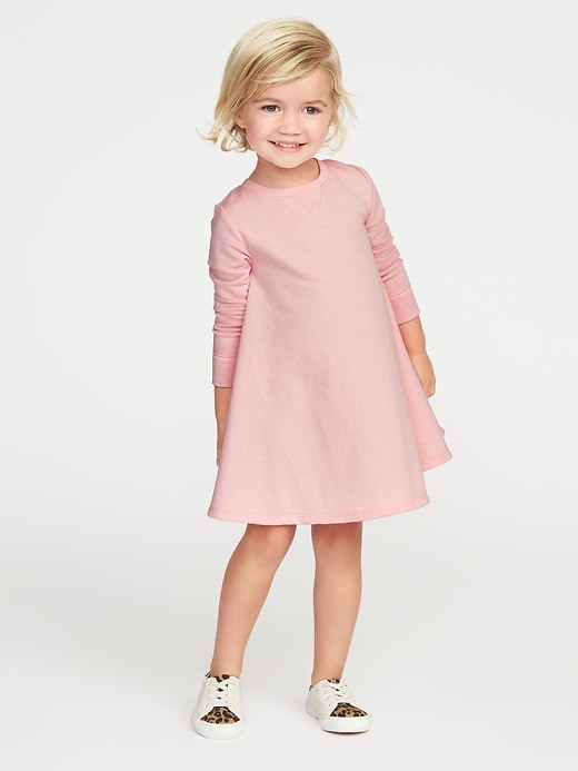 View large product image 1 of 1. French-Terry Sweatshirt Dress for Toddler Girls