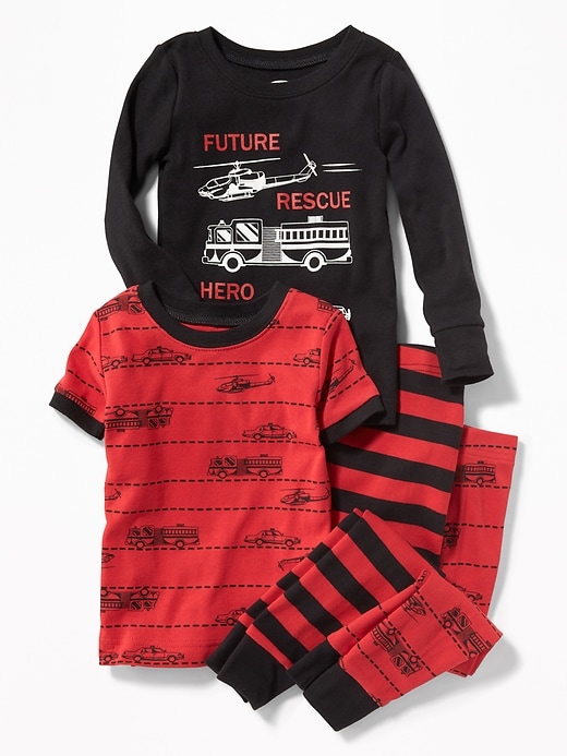 View large product image 1 of 1. "Future Rescue Hero" 4-Piece Sleep Set for Toddler & Baby