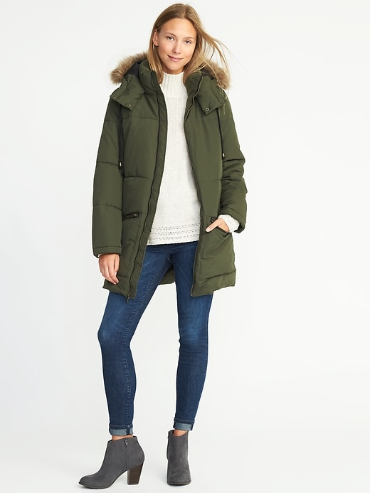 Image number 3 showing, Long Frost-Free Hooded Parka for Women