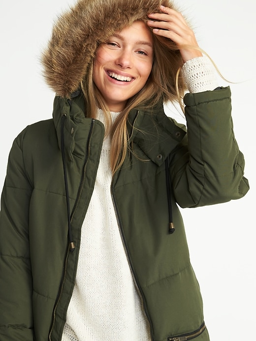 Image number 4 showing, Long Frost-Free Hooded Parka for Women