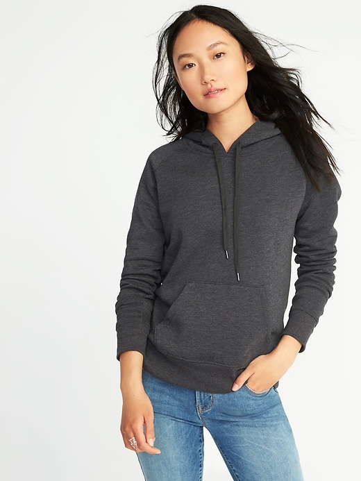 View large product image 1 of 1. Relaxed Fleece Pullover Hoodie for Women
