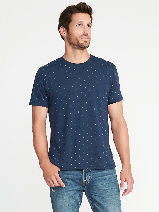 Image number 1 showing, Soft-Washed Printed Tee for Men