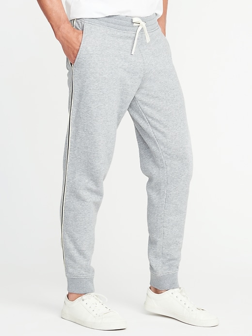 View large product image 1 of 2. Fleece Side-Stripe Pants for Men