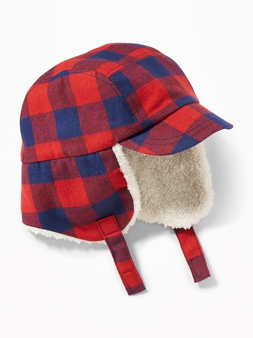 View large product image 1 of 1. Sherpa-Trim Trapper Hat for Toddler Boys