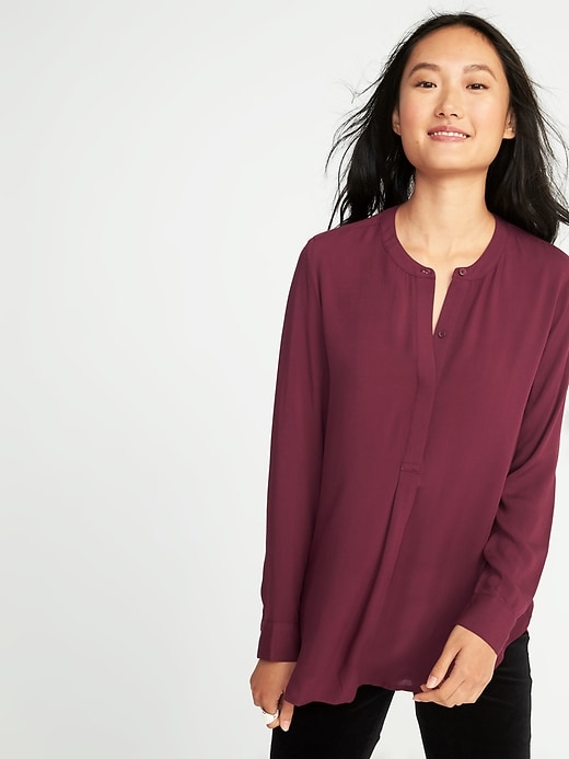 Image number 1 showing, Relaxed Lightweight Tunic for Women