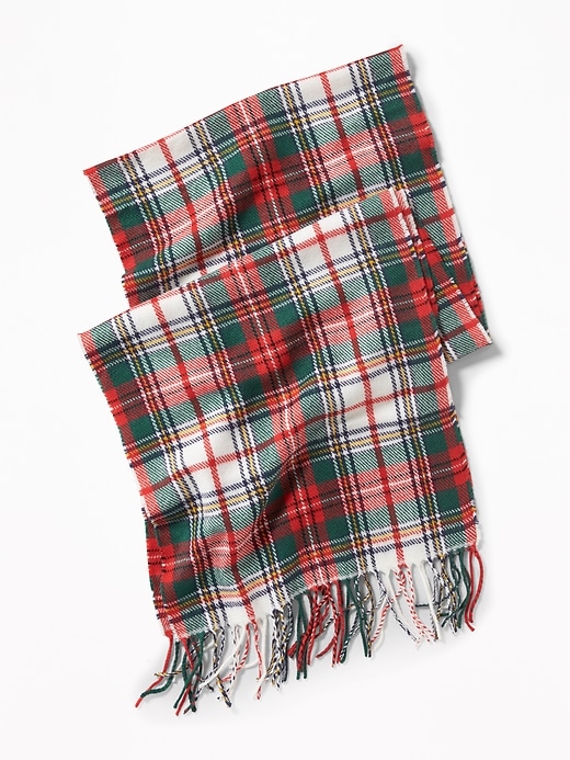 View large product image 1 of 1. Patterned Flannel Scarf for Men