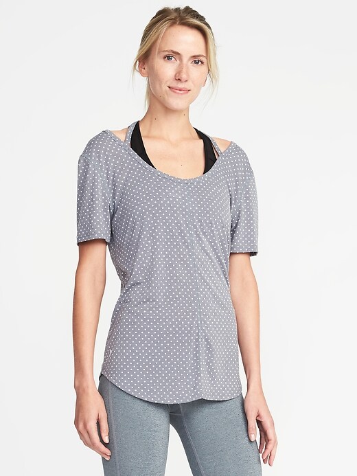 Image number 1 showing, Go-Dry Strappy Tee for Women