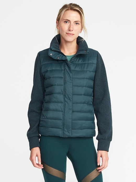 View large product image 1 of 1. Go-Warm Quilted Hybrid Jacket for Women