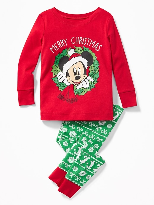View large product image 1 of 1. Disney&#169 Mickey Mouse Holiday Sleep Set For Toddler & Baby