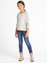 View large product image 3 of 3. Relaxed Drop-Shoulder Tee for Girls