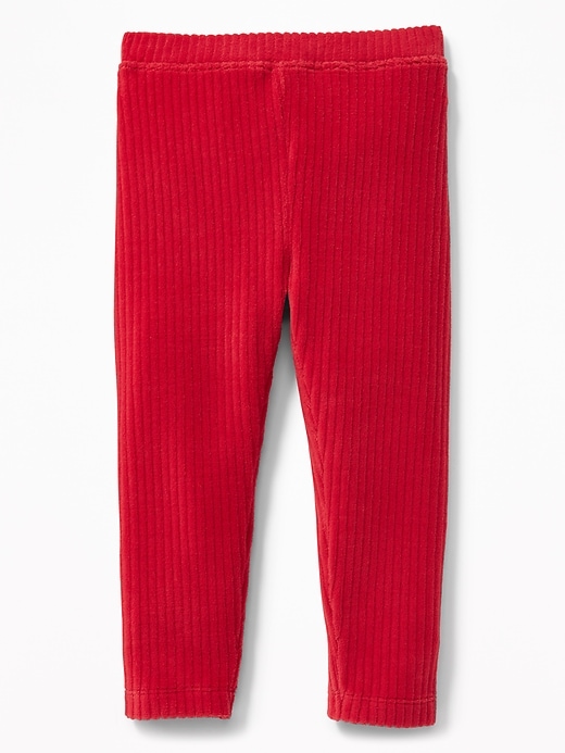 View large product image 1 of 2. Velour Rib-Knit Leggings for Toddler Girls