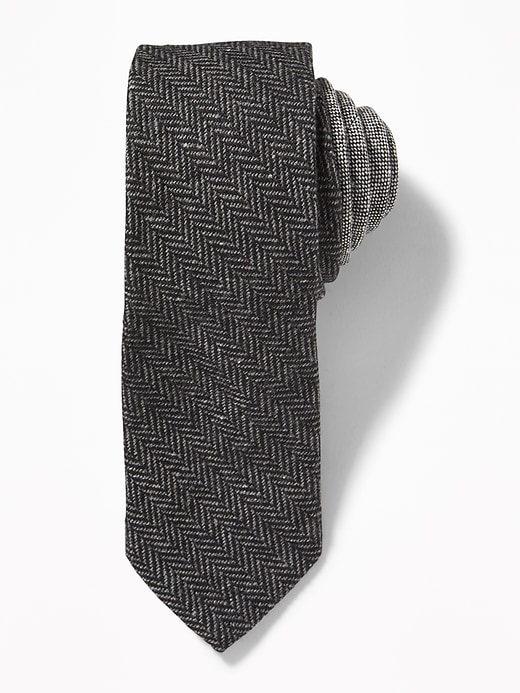 View large product image 1 of 1. Tweed Herringbone Tie for Men